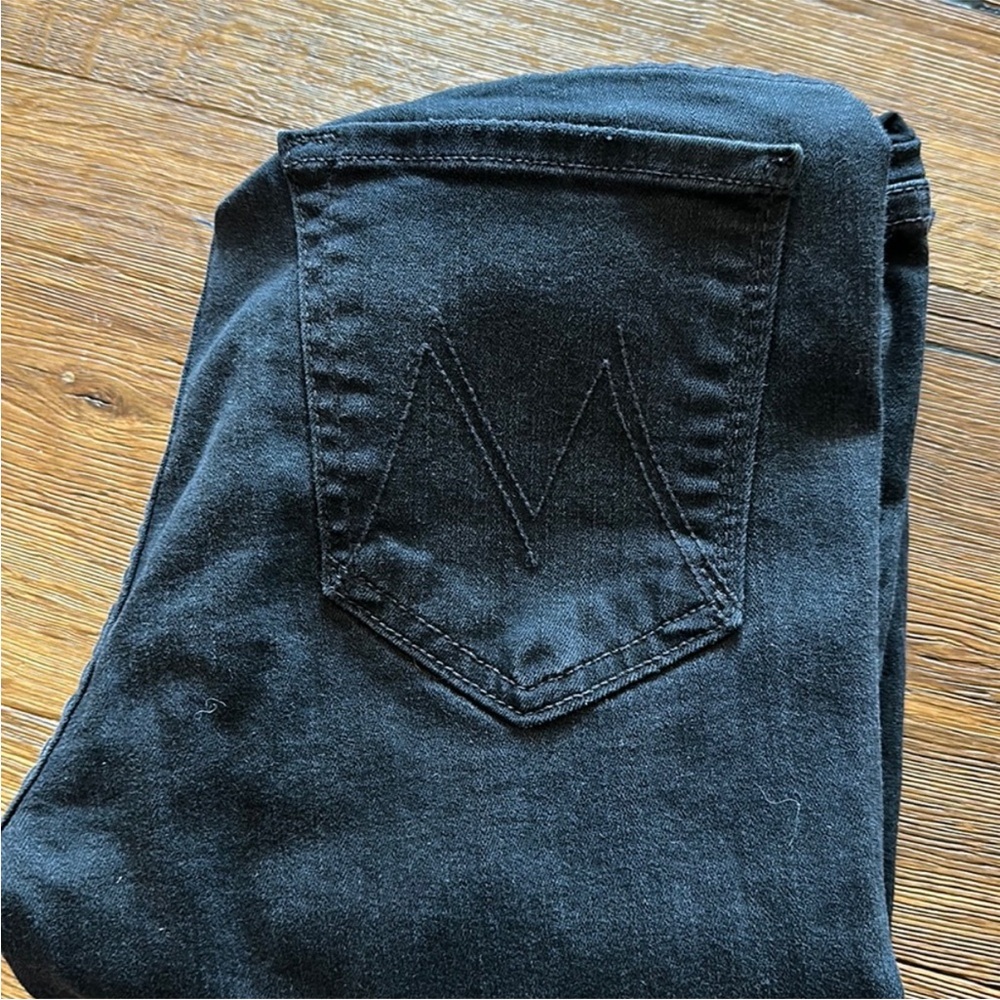 MOTHER Maternity | Distressed Black Jeans